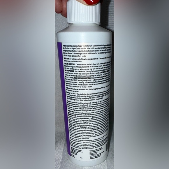 Claire's Pierced Rapid Aftercare Cleanser for Piercing Aftercare - 250 mL - Picture 5 of 6